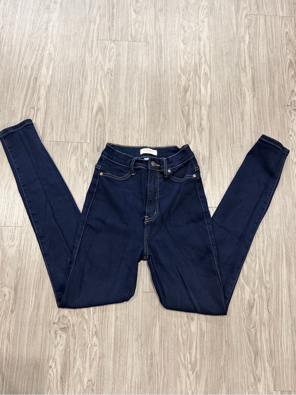 Women’s VIBRANT M.I.U High-Rise Dark Blue Skinny Jeans